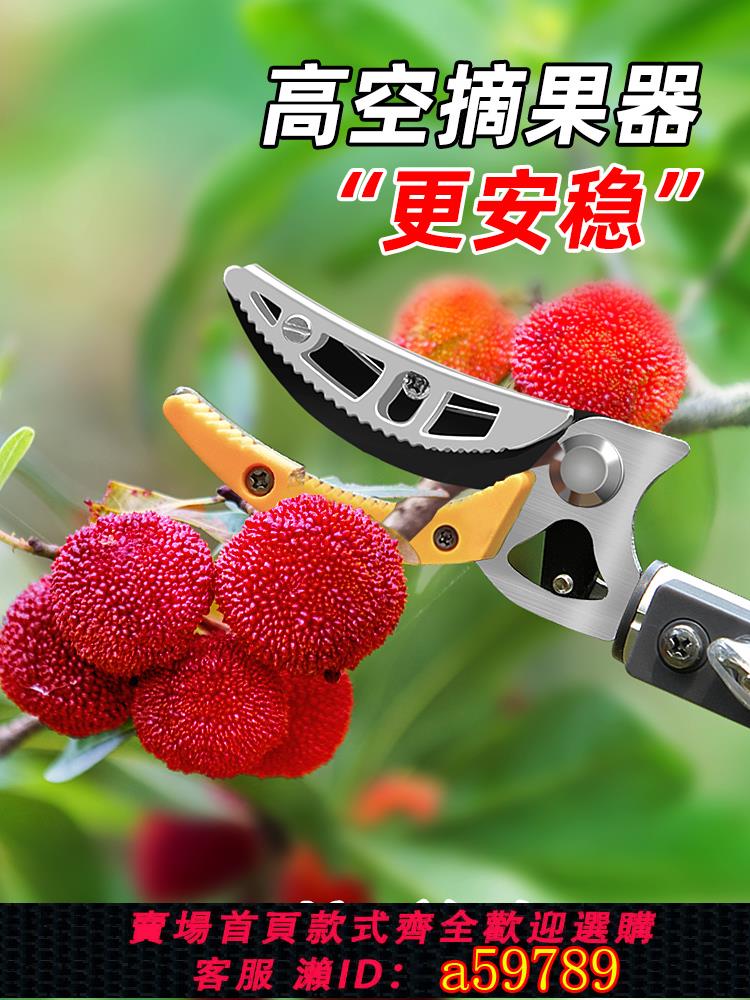 【臺灣公司 可打統編】摘枇杷水果神器高空摘果荔枝楊梅龍眼伸縮杆採摘器高枝剪剪專用刀