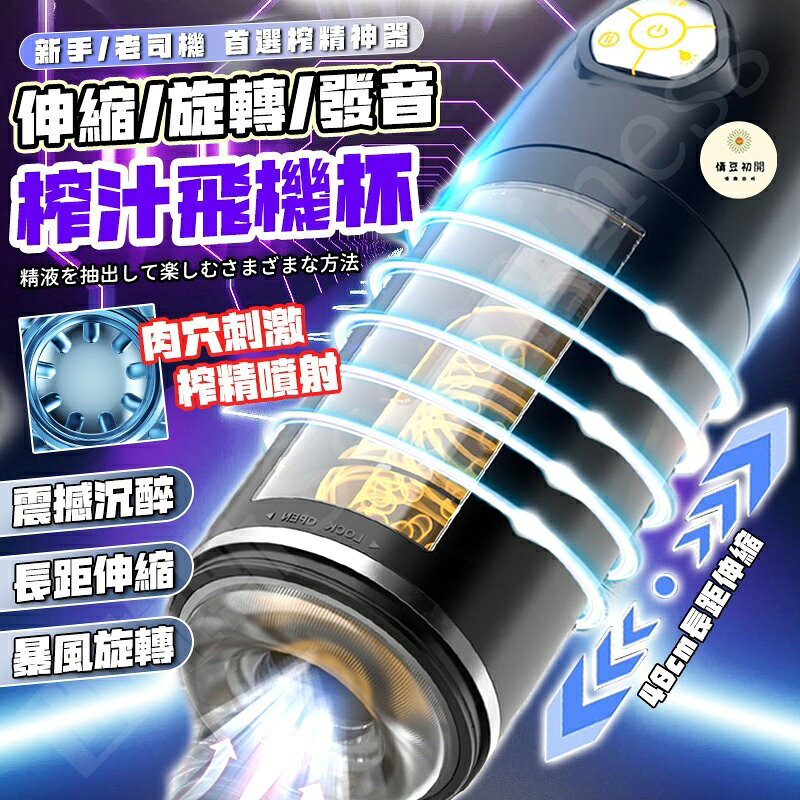 【西旎斯】8H出貨 隔日到貨 電動飛機杯 伸縮旋轉 四國發音 夫妻互動 你來控制我來爽 飛機杯 自慰杯 自慰器 情趣用品