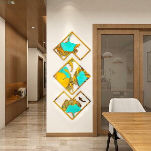 新款創意魚亞克力牆貼3d立體壁貼不規則三聯組合牆貼畫風客廳餐廳裝飾