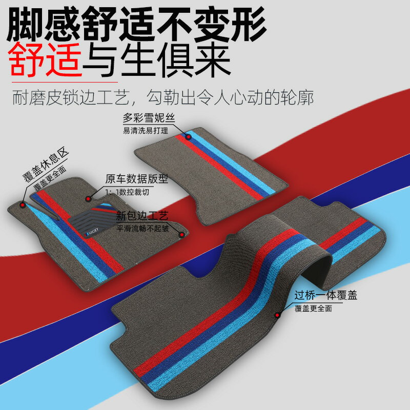 優購生活 汽車腳墊新款絲圈原廠定製車墊易清洗專用腳踏墊皮革地墊車內地毯汽車腳墊 立體腳踏墊 汽車腳踏墊 椅腳墊 車用腳墊