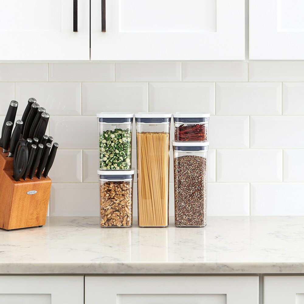 🌞快速出貨 附發票 公司貨🌞OXO POP 按壓 保鮮盒 輕巧 保鮮 堆疊 調味料 餅乾 麵 收納 1