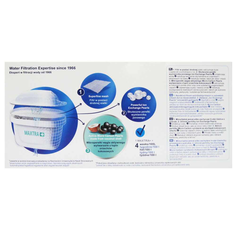 BRITA MAXTRA+ 濾水壺濾芯 濾心 一盒 6入 #04115平行輸入原裝進口【299免運領券再享折扣】 2