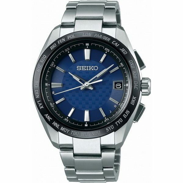 Seiko 精工錶 BRIGHTZ 7B27-0AC0B(SAGZ089J)太陽能電波鈦金屬腕錶/藍面 39mm