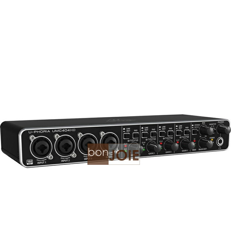 <br/><br/>  ::bonJOIE:: 美國進口 Behringer UMC404HD MIDI USB 錄音介面 (全新盒裝) USB2.0 德國耳朵牌 錄音卡 內建48V幻象 UMC404 HD<br/><br/>