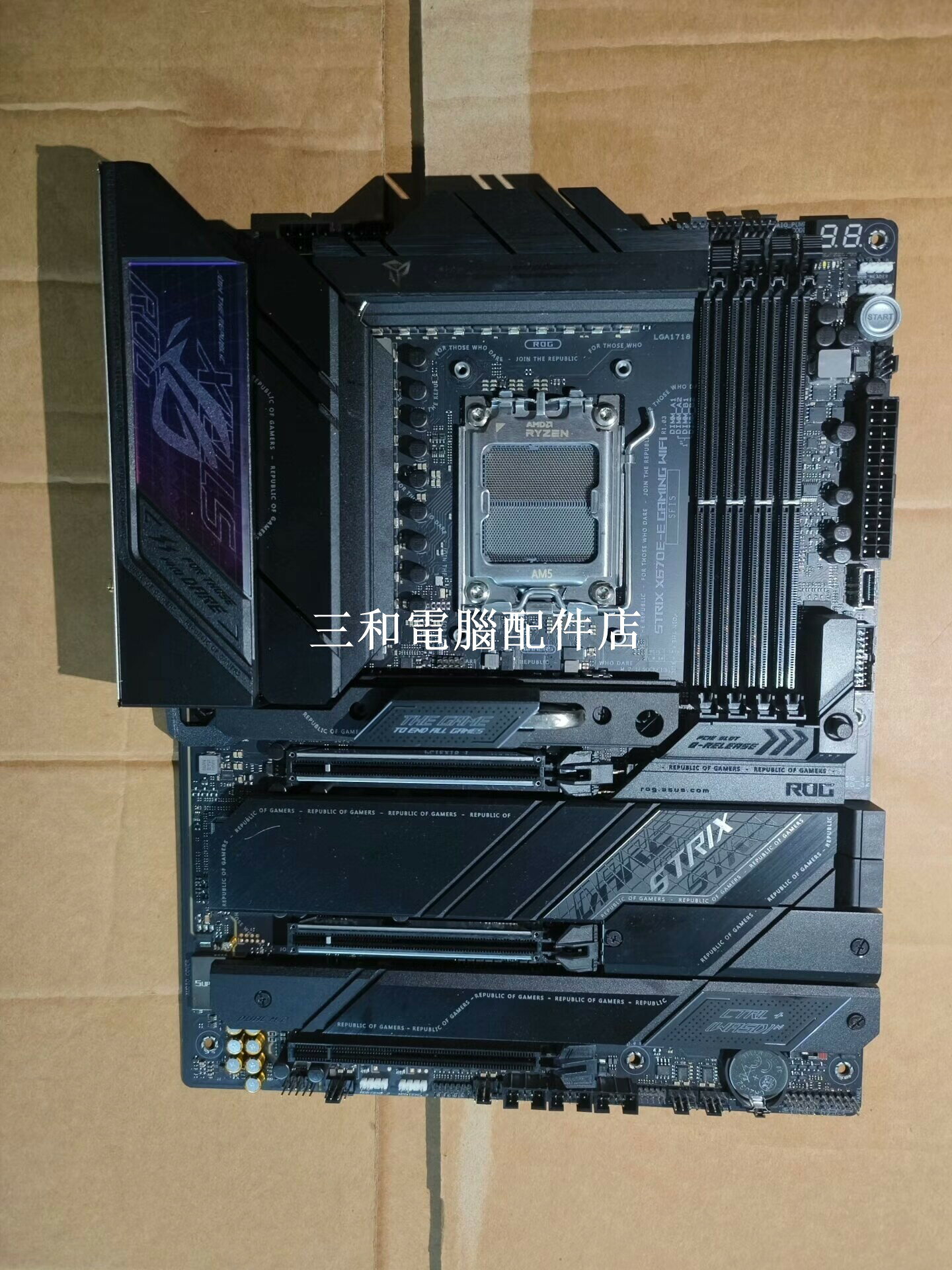 華碩 ROG STRIX X670E-E GAMING WIFI 16片 成色全新 外觀無瑕疵 無維修 功能正常 單售主機板 精品推薦