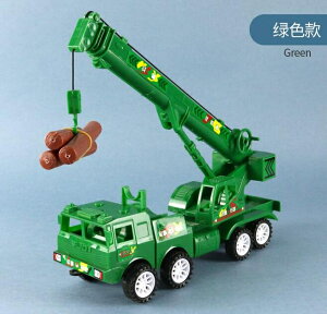 玩具模型車 超大號吊車模型工程車套裝男孩吊車起重機勾機吊機慣性玩具車