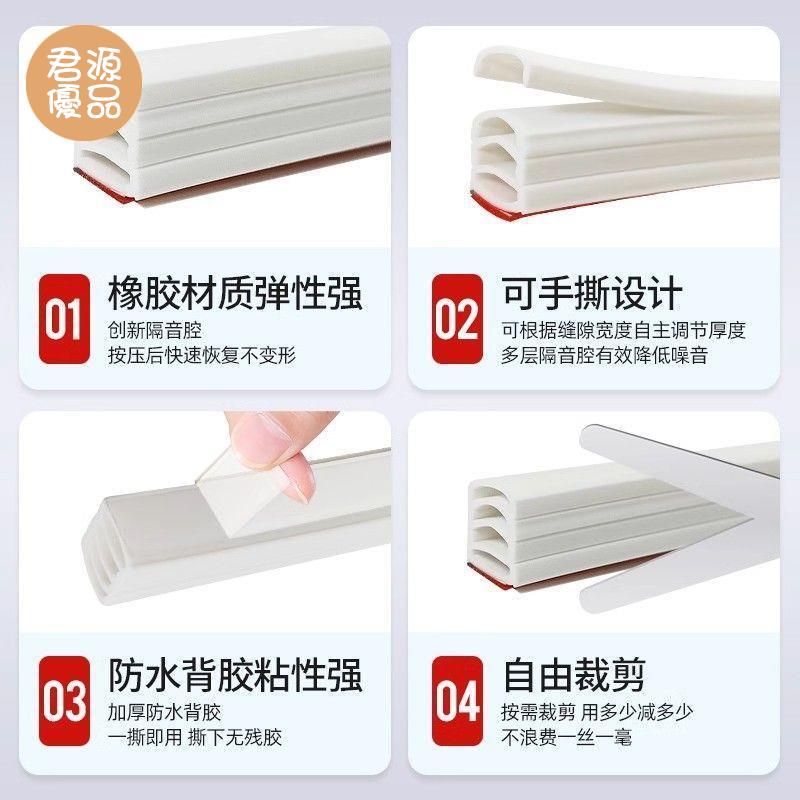 密封條 門底密封條 木門密封條密封保暖隔音卡槽型門縫密封條密封膠防盜門窗房門隔音