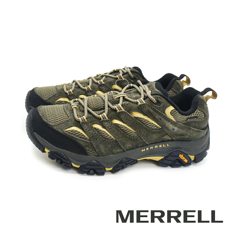 MERRELL(男)MOAB 3 GORE-TEX防水登山健行鞋 男鞋-橄欖綠色
