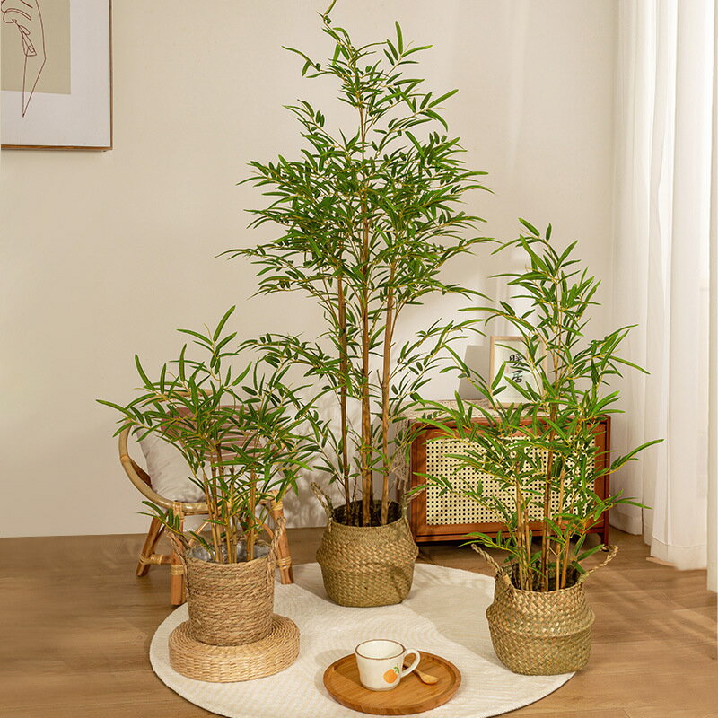 仿真綠植竹子盆栽室內裝飾戶外園林造景擺件人造假竹子迷你竹子 全館免運