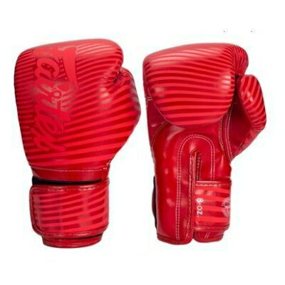 『VENUM旗艦館』10oz Fairtex 新款圖案 健身房拳擊手套~重擊打沙袋拳套~個性化改裝-紅色紅字 BGV14