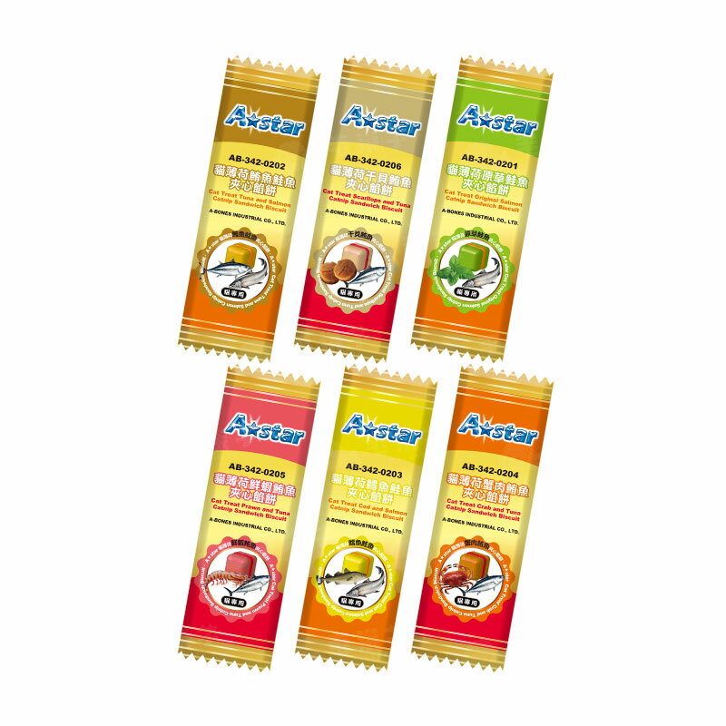 A star Bones 貓薄荷夾心餡餅 貓零食 寵物零食 隨手包 20g