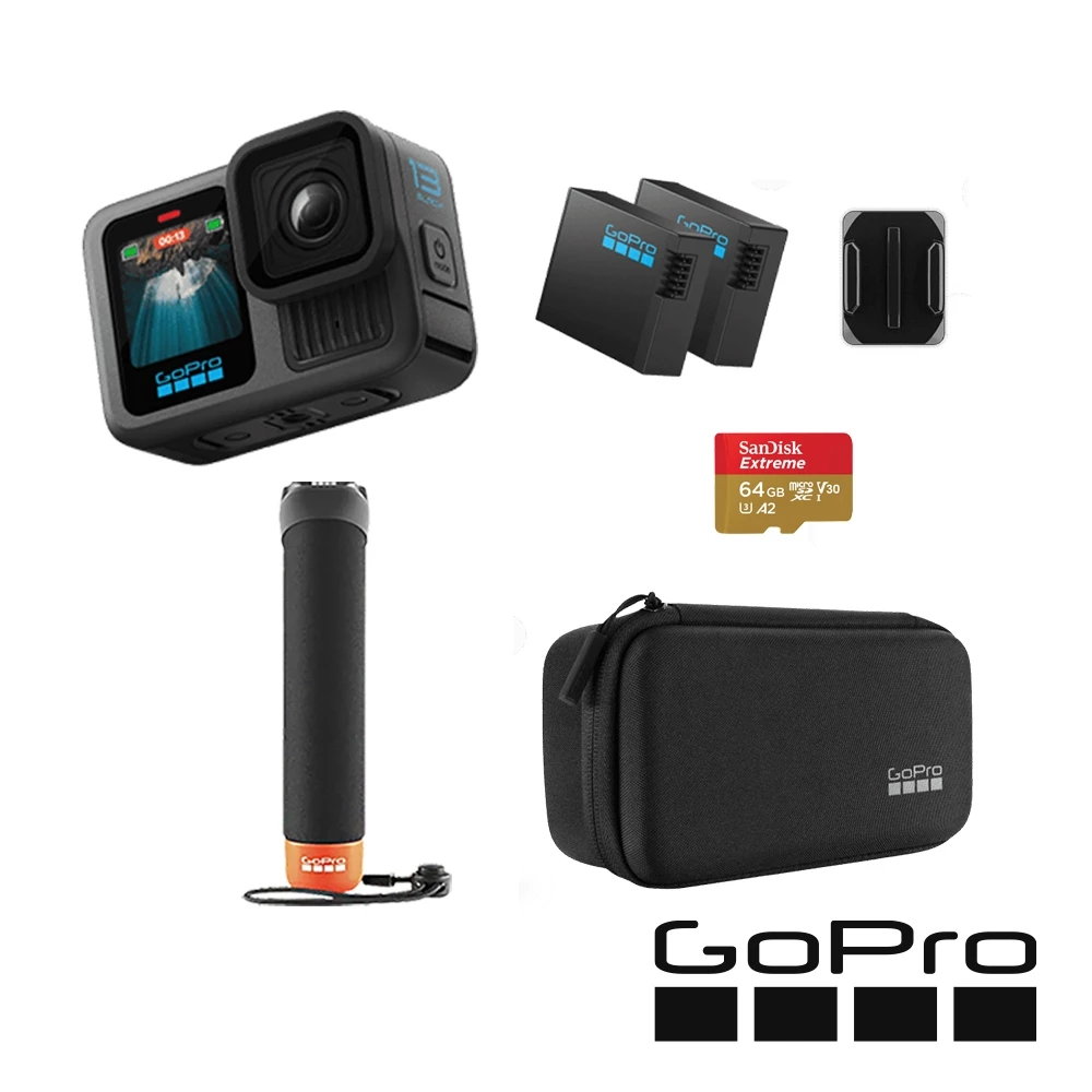 【中壢NOVA-水世界】GOPRO HERO13 Black 假日套組 全方位攝影機 運動攝影機 HERO 13