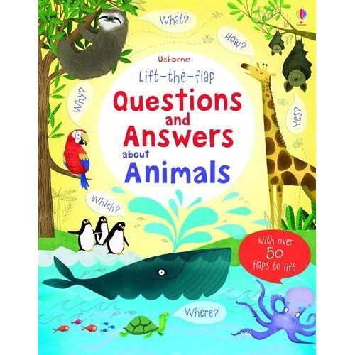 英國 Usborne Lift-the-Flap 翻翻書 人氣動物驚奇秘密Q＆A ＊夏日微風＊｜夏日微風↘限時下殺