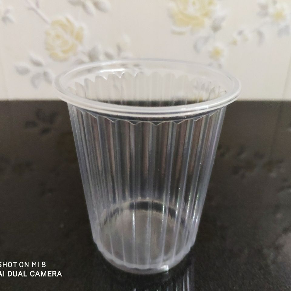 楓林宜居 一次性塑料杯子,泡茶杯,一次性水杯加厚款泡騰杯餐廳用防燙