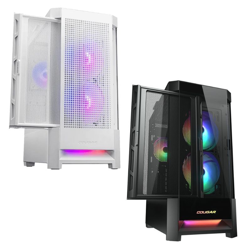 【最高現折268】COUGAR 美洲獅 Duoface RGB 電腦機殼 中塔機箱 白色/黑色