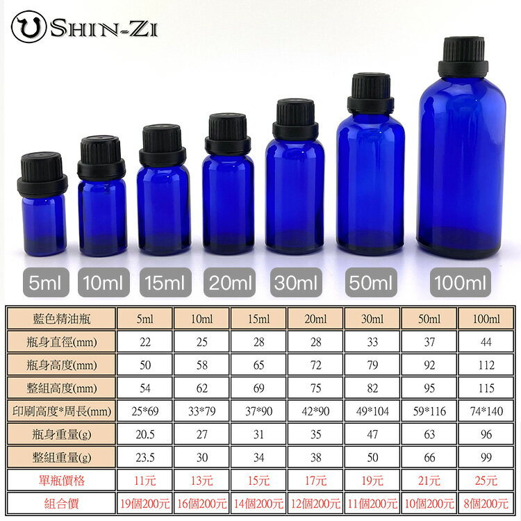 網路最低價】5ml/10ml/15ml/20ml/30ml/50ml/100ml 茶色/藍色/透明玻璃