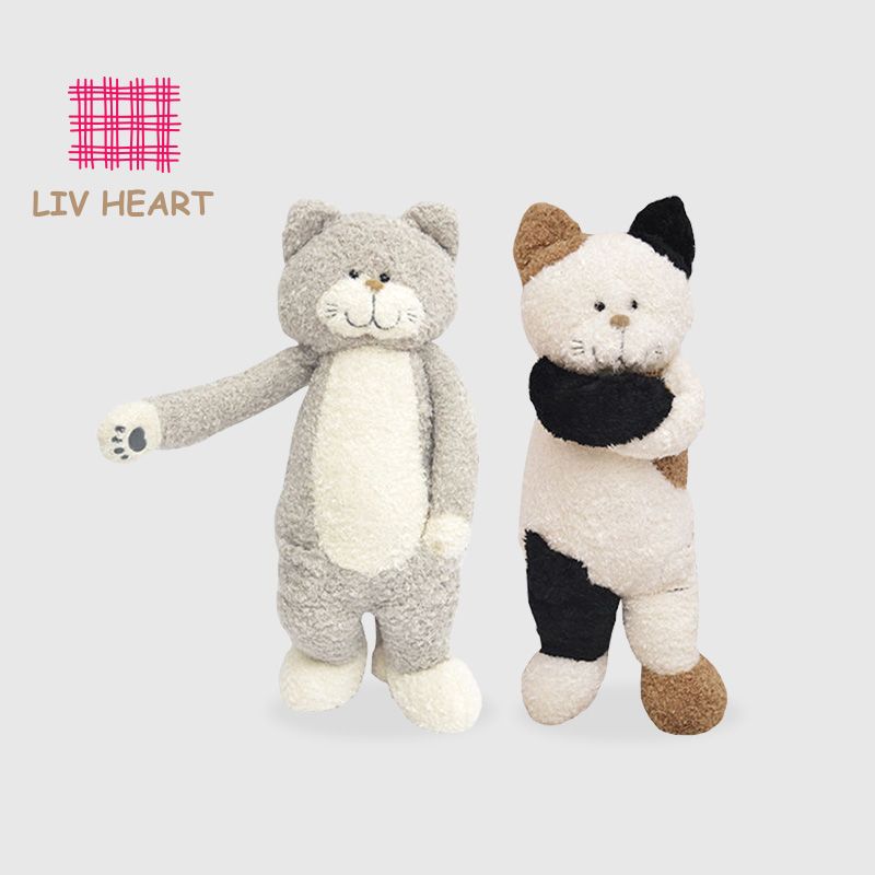 【官方正品】LIVHEART茶米貓公仔玩偶毛絨玩具睡覺抱枕生日禮物