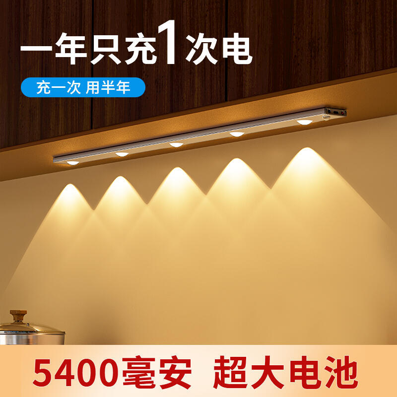【限時免運】人體感應燈 帶充電 自粘無線整體 櫥櫃 酒櫃 玄關 衣櫃 鞋櫃 展示櫃LED燈條