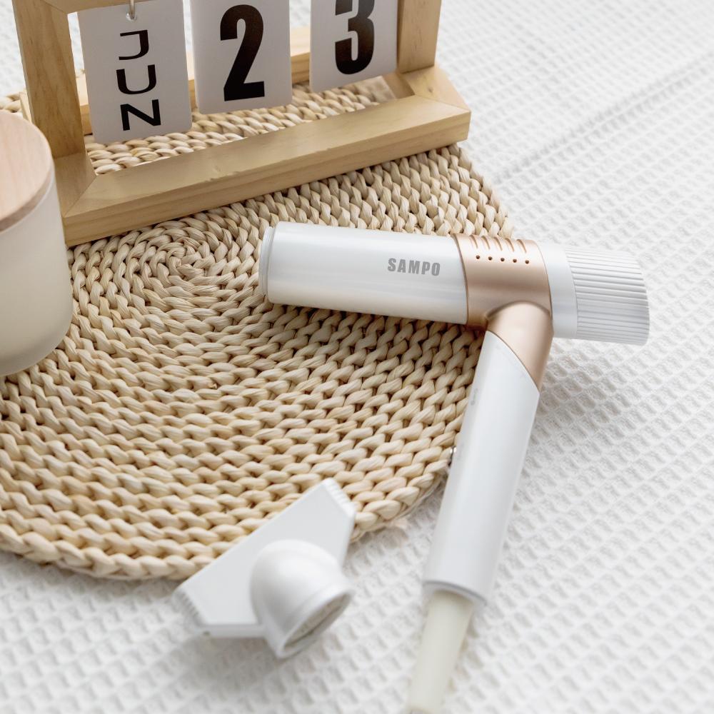 【贈美容古典手拿鏡】SAMPO ED-B24082VL 聲寶 折疊高速負離子吹風機 347G羽量級設計 高速乾髮 5