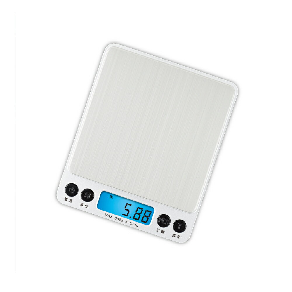 【聖岡科技Dr.AV】RD-81A鴻龍 超精準0.01g大秤盤 超微量 電子秤0.05-500g(五種單位 不鏽鋼秤盤 計數功能 附保護蓋 口袋秤 微型秤 珠寶秤)