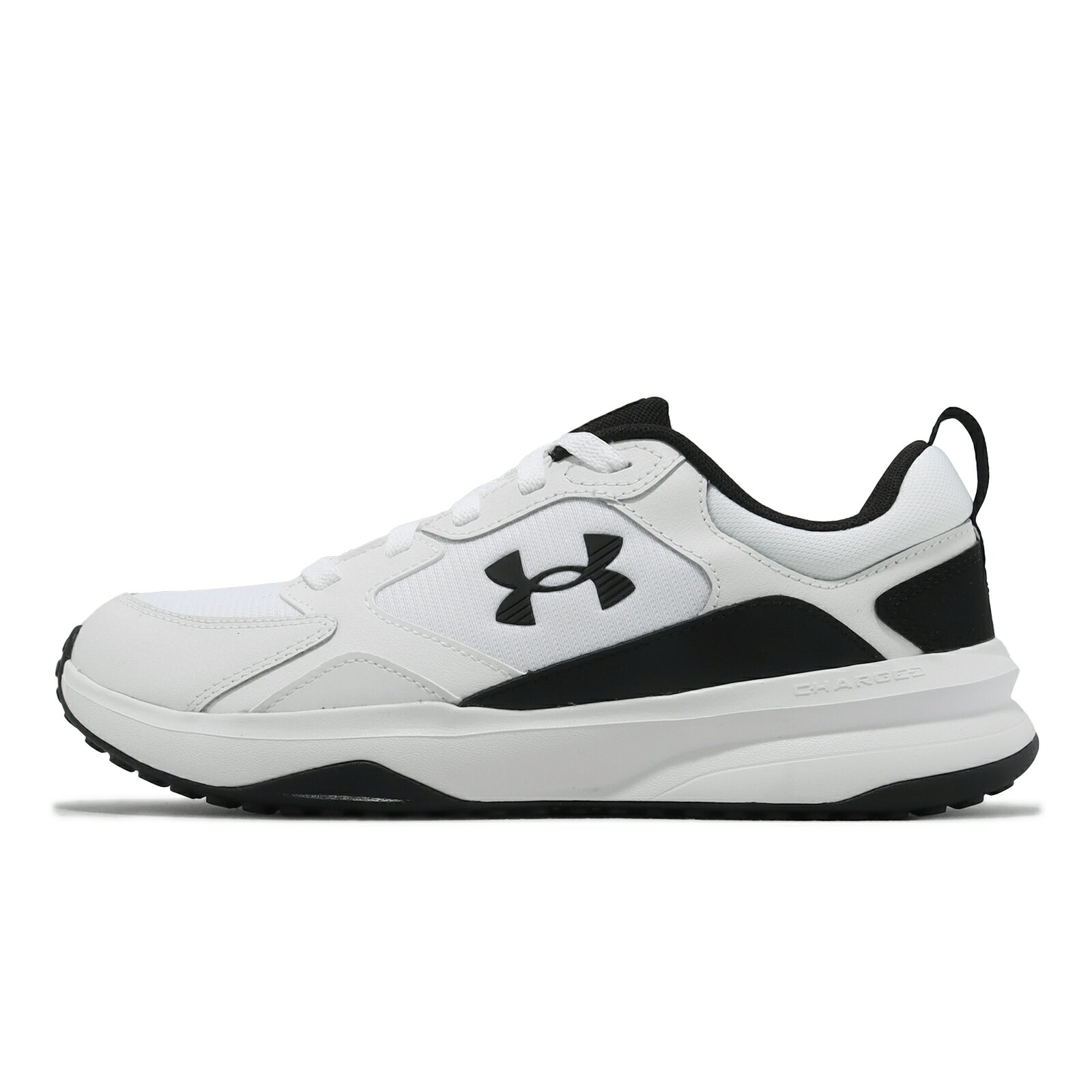 Under Armour UA 訓練鞋 Charged Edge 男鞋 黑 白 回彈 緩衝 健身 重訓 運動鞋 UA 3026727100