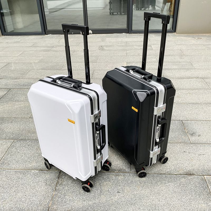 優樂悅~行李箱男鋁框密碼拉桿箱子韓版潮流大容量女旅行皮箱充電口行李箱