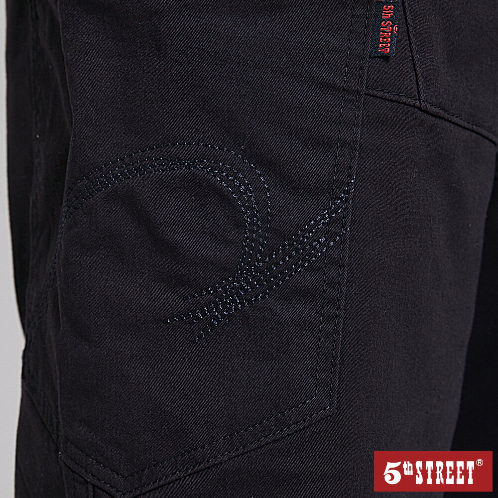 男裝 時尚休閒短褲-黑色 (920108) 【5th STREET】【APP下單享4%回饋】 ★人氣爆款 聖誕禮物券 最高折700 5