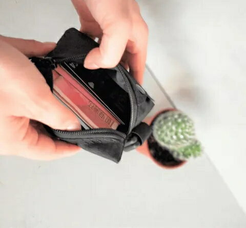 都會 x 輕便型卡卡零錢包-潮流黑 4