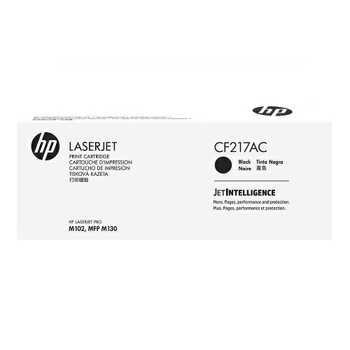 HP 黑色原廠碳粉匣(白盒) / 個 CF217AC 17A