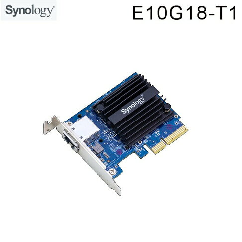【含稅公司貨】Synology群暉 E10G18-T1 單埠網路卡 10GbE RJ-45 PCIe擴充卡 支援2.5G 0