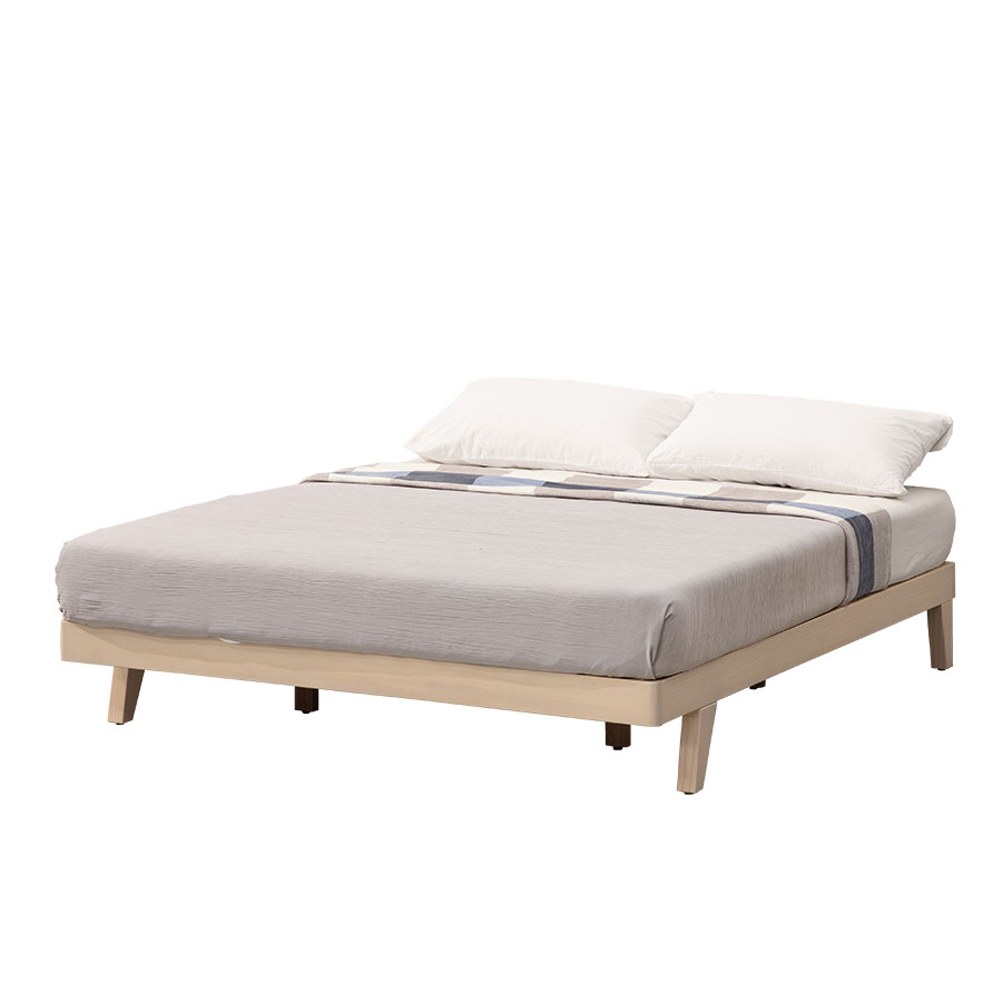 147艾森實木床底-6x7尺(灰白色) 實木製造、低甲醛、雙人特大、雙人床架、king size【myhome8居家無限】★APP下單享點數4% 2