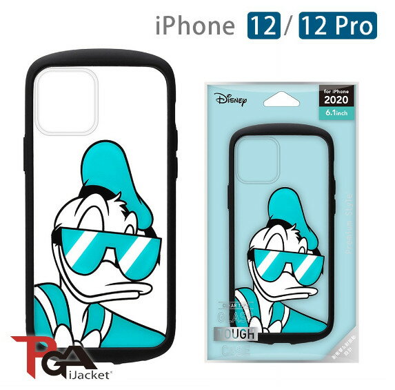 PGA-iJacket iPhone 12/12 Pro 6.1吋 迪士尼 防撞軍規 透明 玻璃殼-唐老鴨