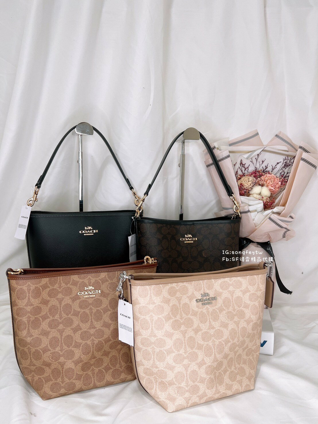美國代購🇺🇸台灣現貨 COACH 兩用水桶包 肩背包 斜背包