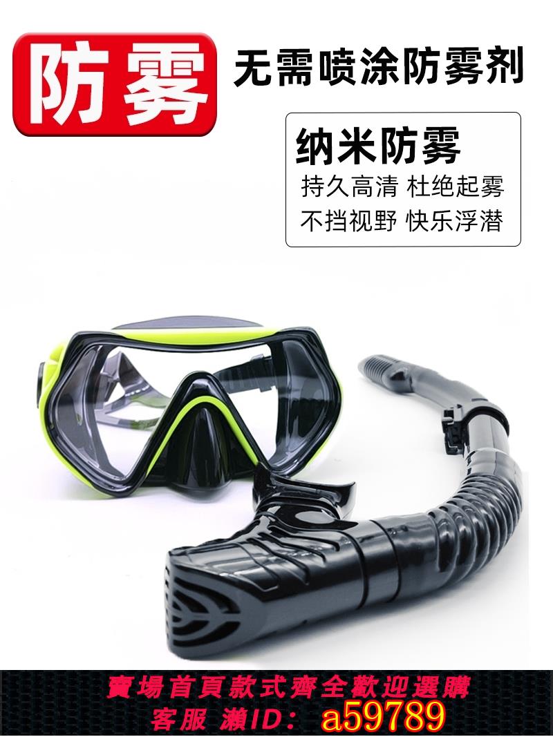 【臺灣公司 可打統編】浮潛裝備潛水鏡呼吸管成人近視面鏡潛水三寶眼鏡大框泳鏡兒童面罩