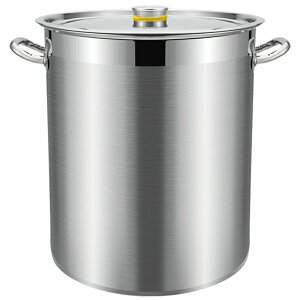 湯桶 加厚復底不鏽鋼湯桶商用帶蓋大容量家用電磁爐專用復合底湯鍋鹵桶