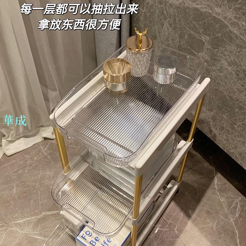 小推車置物架 落地 廚房浴室移動收納車 衛生間多層 臥室床頭收納 儲物架