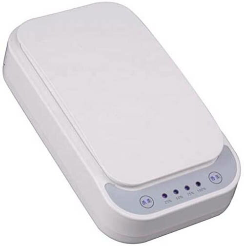 【現貨】【日本代購】手機消毒殺菌盒 USB有線充電紫外線殺菌 - 白色