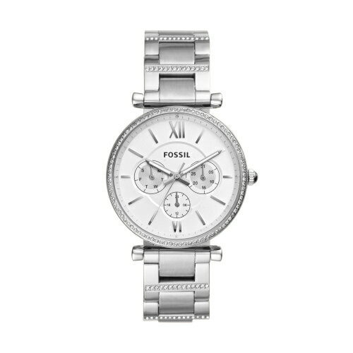 送禮首選★FOSSIL晶鑽簡約三眼時尚腕錶ES4541【美國時尚品牌】 附提袋【全館滿額折價★FOSSIL全系列包夾送美妝蛋】