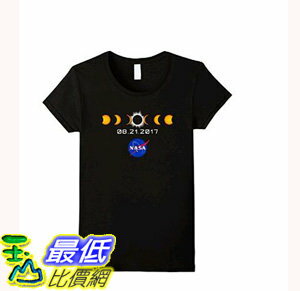[106美國直購] 2017 NASA 太空總署日蝕 T shirt 女生款 NASA Total Solar Eclipse T-Shirt August 21 2017