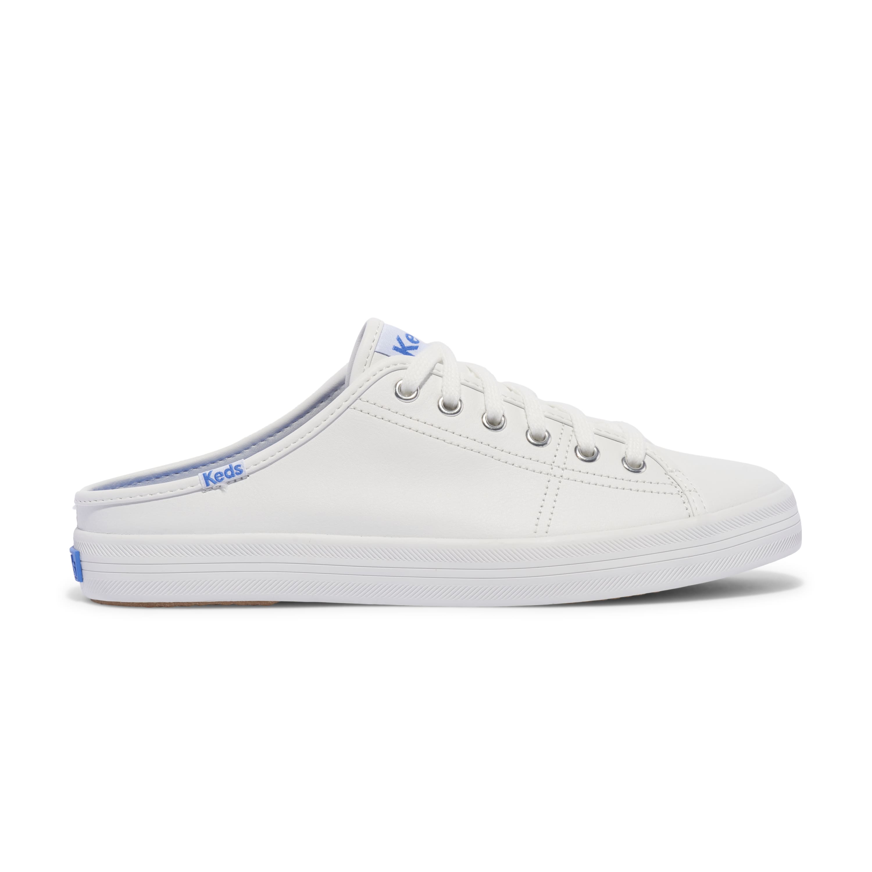 【毒】Keds KICKSTART 時尚皮革綁帶穆勤小白鞋 9203W123134