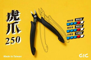 【鋼普拉】全新現貨 台灣製造 GIC TC-08 虎爪250 中階款斜口鉗 模型專用 斜口鉗 模型鉗 工具剪 斜口剪