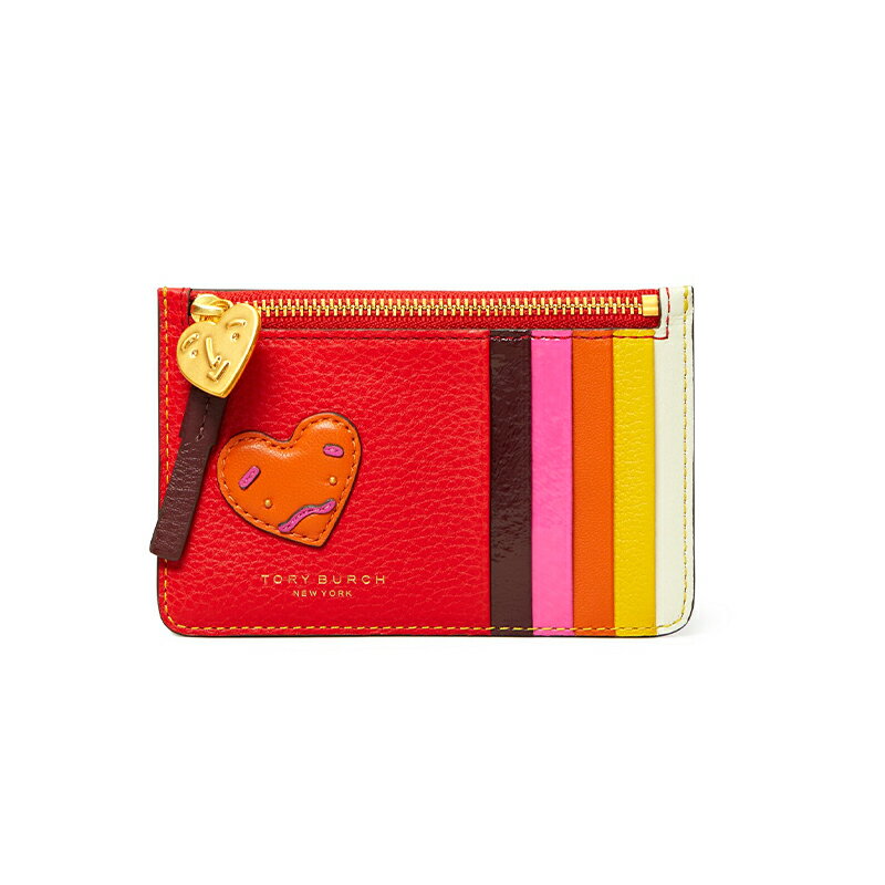 精選★TORYBURCHPERRYPATCHWORKHEARTS拉鏈卡夾錢包61090    ~【夏日美包★菲尼斯 國際精品↘3折起】