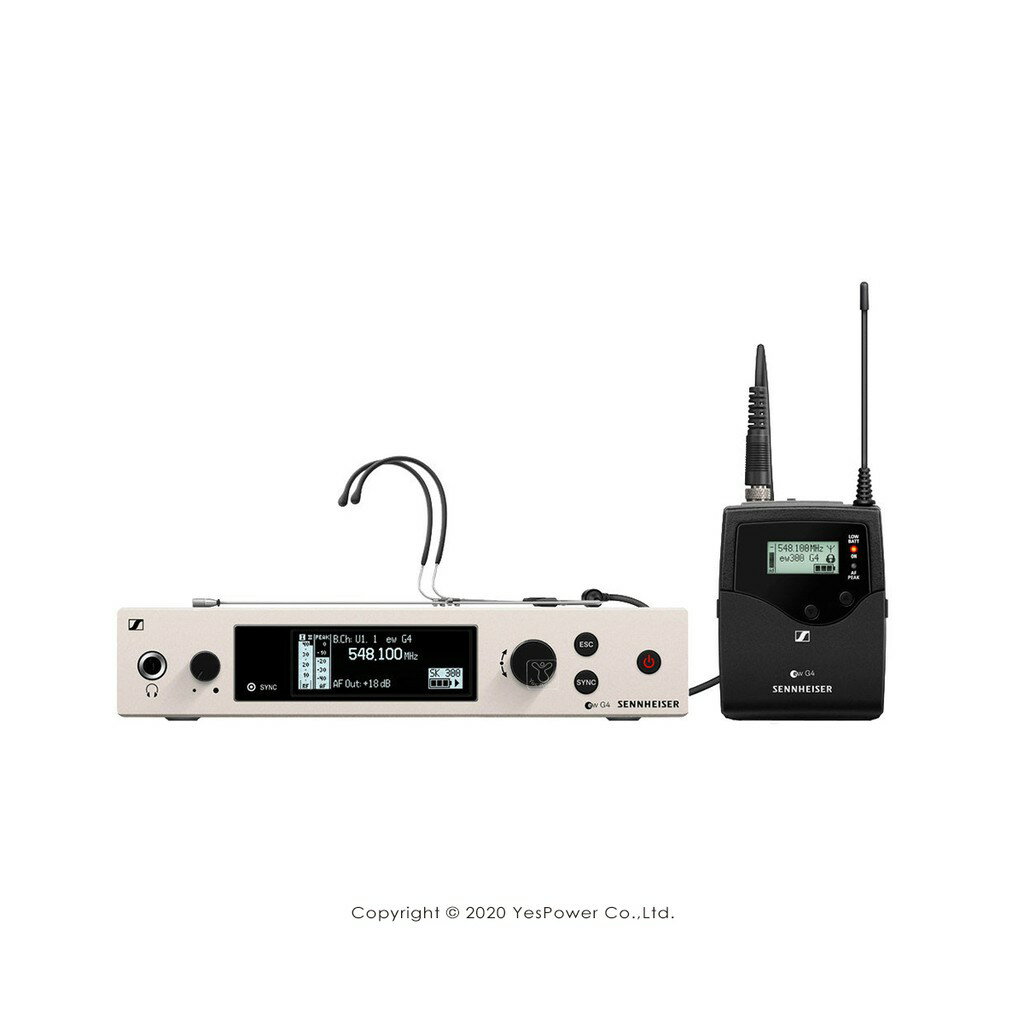SENNHEISER ew 300 G4-HEADMIC1-RC 單頻道高階電容式頭戴麥克風組/悅適影音