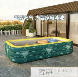 充氣游泳池家用可折疊寶寶嬰兒童家庭大人泳池小孩洗澡桶水池