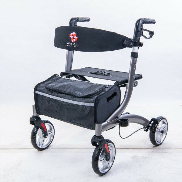 免運費均佳鋁合金四輪助行車歐式健走型JK-007帶輪型助步車/步行輔助車