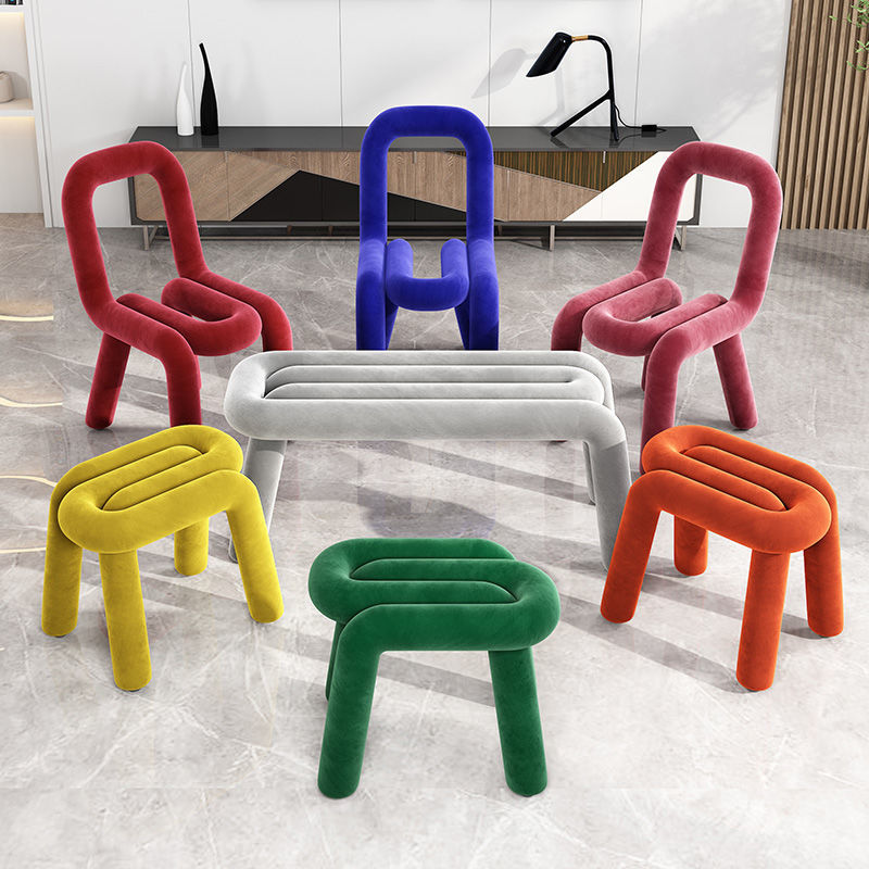 BoldChair椅子北歐ins法國設計師創意網紅化妝凳子休閑個性異形椅