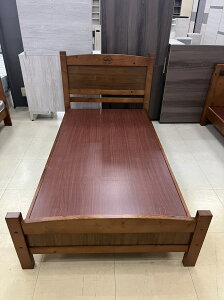 【尚品傢俱】SN-308-1 瑪莉淺胡桃色床架 3.5尺 / 5尺