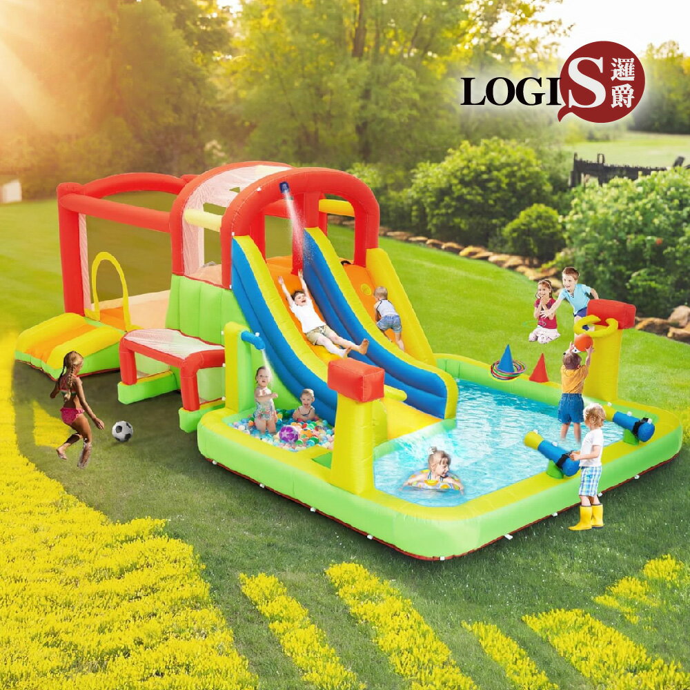 充氣遊樂場 彈跳床 戲水池 充氣城堡 泳池 套圈圈 投籃 【POOL-5】