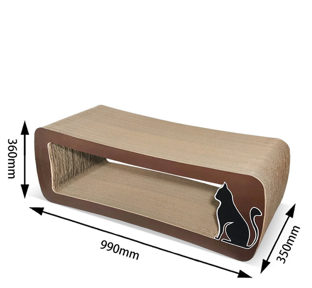 【台灣現貨】加長鈴鐺互動貓抓板 特大超豪華特硬磨爪板 肥貓可用貓抓板貓咪座椅貓窩 1