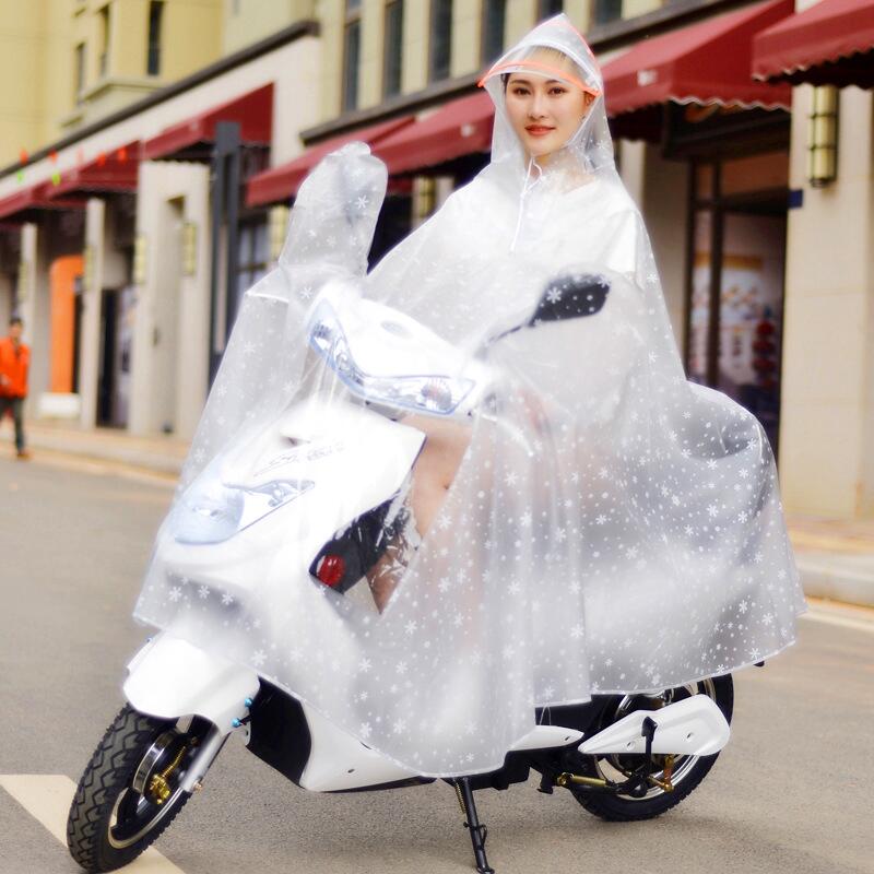 高品質 機車斗篷式單人騎行雨衣 摩托車電動車電瓶車男女成人雨披 單車自行車全罩式大帽簷 防風衣 斗篷雨衣 騎行雨